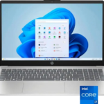 HP Laptop 15-fd0127dx (B4HN8UA) – Intel® Core™ i7-1355U (up to 5.0 GHz with Intel® Turbo Boost Technology), 13th Generation, 15.6″ diagonal FHD display, 512 GB PCIe® NVMe™ M.2 SSD, 16 GB DDR4-3200 MT/s (2 x 8 GB) RAM, Intel® Iris® Xᵉ Graphics, Windows 11 Home. Silver.