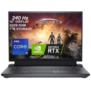 DELL INSPIRON G16 7630 (F9CTS44) – Intel Core i9, 1TB SSD, 32GB RAM, 8GB Nvidia Geforce RTX 4060, 13TH Generation,  16’’ Screen display, 2023 Edition, Windows 11 Home.