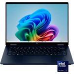 HP OmniBook Ultra Flip 14-fh0013dx (A9SR3UA) – Intel® Core™ Ultra 7 256V processor (up to 4.8 GHz), 1 TB PCIe® Gen4 NVMe™ M.2 SSD, 16 GB LPDDR5x-8533 MT/s (onboard) RAM, 14″ diagonal 3K (2880×1800) UWVA OLED Touch Screen display,Windows 11 Home.