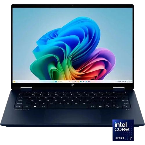 HP OmniBook Ultra Flip 14-fh0013dx (A9SR3UA) – Intel® Core™ Ultra 7 256V processor (up to 4.8 GHz), 1 TB PCIe® Gen4 NVMe™ M.2 SSD, 16 GB LPDDR5x-8533 MT/s (onboard) RAM, 14″ diagonal 3K (2880×1800) UWVA OLED Touch Screen display,Windows 11 Home.