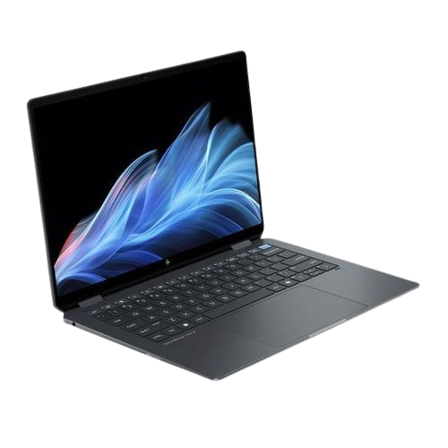 HP OmniBook Ultra Flip 14-fh0033dx (AW5Z6UA) – Intel® Core™ Ultra 9 288V (up to 5.1 GHz), 14″ diagonal 3K OLED touch display, 2 TB PCIe® Gen4 NVMe™ Performance M.2 SSD, 32 GB LPDDR5x-8533 MT/s (onboard) RAM, Windows 11 Home. Eclipse gray