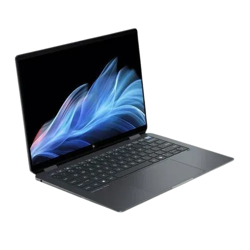 HP OmniBook Ultra Flip 14-fh0033dx (AW5Z6UA) – Intel® Core™ Ultra 9 288V (up to 5.1 GHz), 14″ diagonal 3K OLED touch display, 2 TB PCIe® Gen4 NVMe™ Performance M.2 SSD, 32 GB LPDDR5x-8533 MT/s (onboard) RAM, Windows 11 Home. Eclipse gray