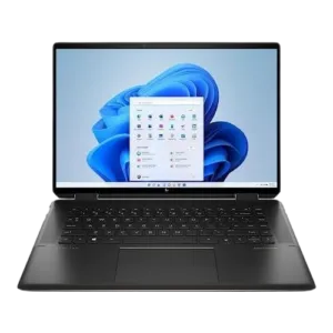 HP Spectre x360 2-in-1 Laptop 16-aa0013dx (977P5UA)- Intel® Core™ Ultra 7 155H (up to 4.8 GHz with Intel® Turbo Boost Technology) 14th Generation, 1 TB PCIe® Gen4 NVMe™ TLC M.2 SSD, 16 GB LPDDR5x-6400 MT/s (onboard), 16″ diagonal WQXGA touch Screen display,  Windows 11 Home