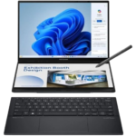 ASUS Zenbook Duo UX8406CA-PS99T – Intel® Core™ Ultra 9 Processor 285H 2.9 GHz (24MB Cache, up to 5.4 GHz, 16 cores, 16 Threads), 14” OLED 3K 120Hz Touchscreen, 32GB LPDDR5X (on board) RAM, 1TB M.2 NVMe™ PCIe® 4.0 SSD, , Windows 11 Home. GRAY
