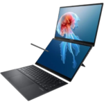 ASUS Zenbook Duo UX8406CA-DS79T – Intel® Core™ Ultra 7 Processor 255H 2.0 GHz (24MB Cache, up to 5.4 GHz, 16 cores, 16 Threads), 14” OLED 3K 120Hz Touchscreen, 32GB LPDDR5X (on board) RAM, 1TB M.2 NVMe™ PCIe® 4.0 SSD, Windows 11 Home. 
