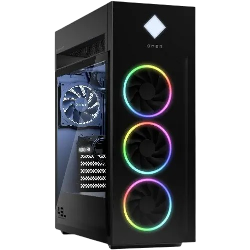 OMEN BY HP 45L GAMING DESKTOP – Intel®️ Core™️ Ultra 7 265k1 TB PCIe®️ Gen4 NVMe™️ M.2 SSD, Kingston FURY 32 GB DDR5-6000 MT/s XMP RGB Heatsink (2 x 16 GB) Transfer rates up to 6000 MT/s, NVIDIA®️ GeForce RTX™️ 5070TI (16 GB GDDR7 dedicated), Windows 11 Pro