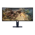DELL ALIENWARE 34 GAMING MONITOR (AW3425DWM) – 34” WQHD (3440 x 1440), 180 Hz, 1500R Curved Screen, Anti-Glare, HDMI, USB.