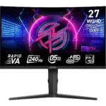 MSI MPG 275CQRXF – 27 INCH MONITOR QHD Wide (2560×1440) 240HX HDMI, ANTI-GLARE, MATTE.