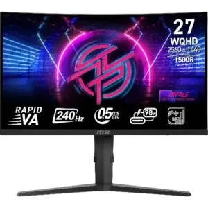 MSI MPG 275CQRXF – 27 INCH MONITOR QHD Wide (2560×1440) 240HX HDMI, ANTI-GLARE, MATTE.