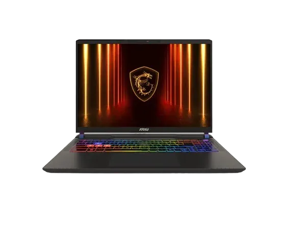 MSI Vector 16 HX AI (A2XWHG-438CN) – Intel®️ Core™️ Ultra 9 275HX series Processor, 16” QHD+ (2560×1600) 240Hz, 16GB DDR5-6400 RAM, 1TB 1x M.2 SSD, 12GB NVIDIA®️ GeForce RTX™️ 5070 Ti Laptop GPU GDDR7,  Windows 11 Home.