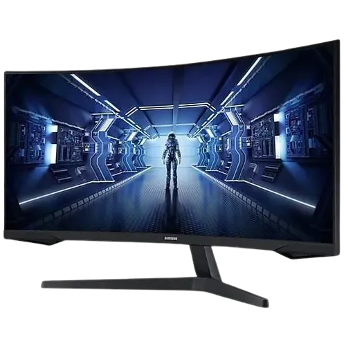 SAMSUNG 34 Inch Odyssey G5 G55T QHD Curved Gaming Monitor (C334G55TWWN) – 1000R Curved Screen, 165Hz, Ultra-WQHD, HDMI.